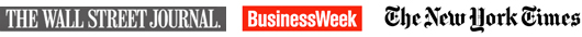 We are featured on: The Wallstreet Journal, The New York Times and Business Week